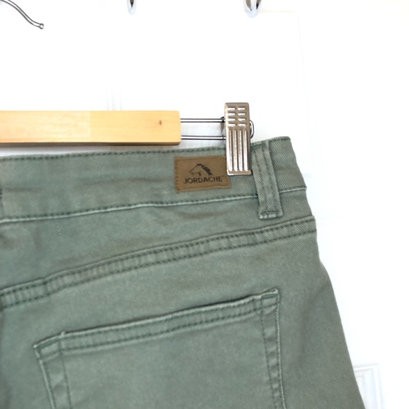 Jordache high-waist jeans, army green, size 8 - Picture 5 of 7